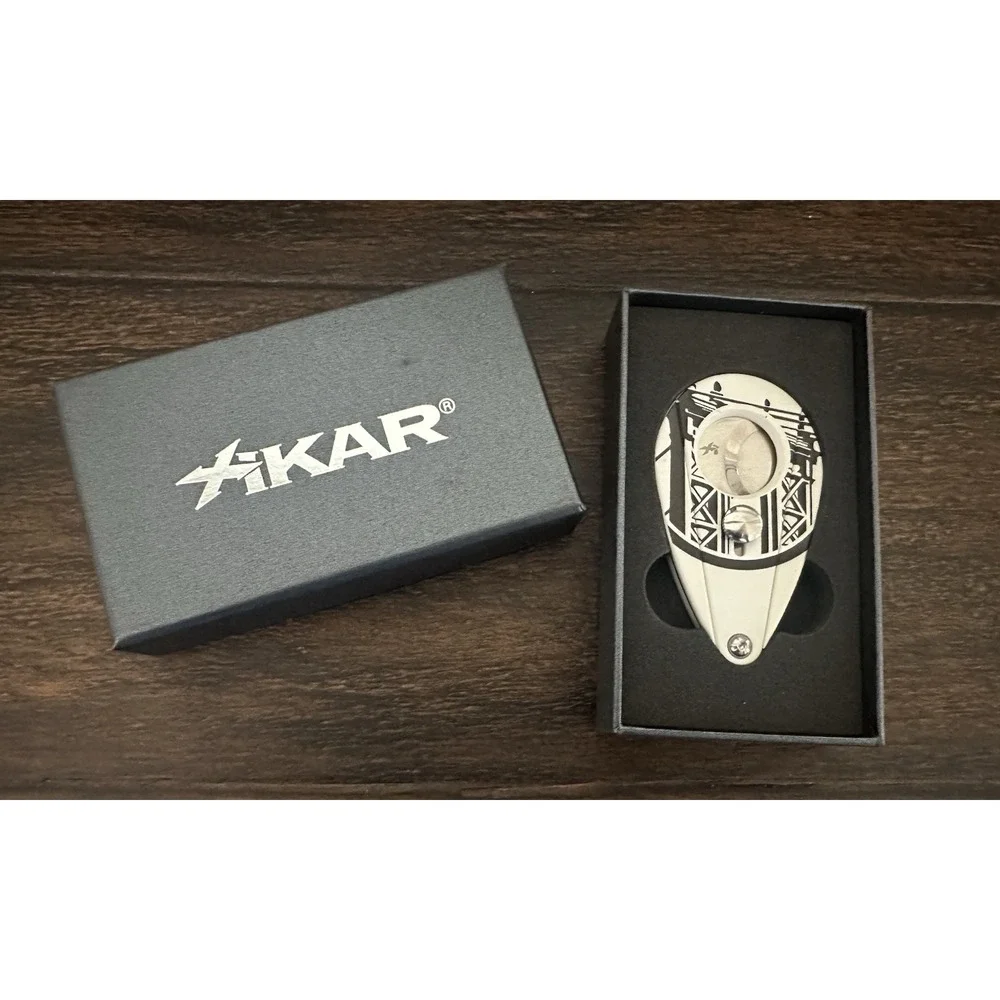 Xikar Xi2 Cigar Cutter Blackened by Drew Estate Limited Edition White Black NEW